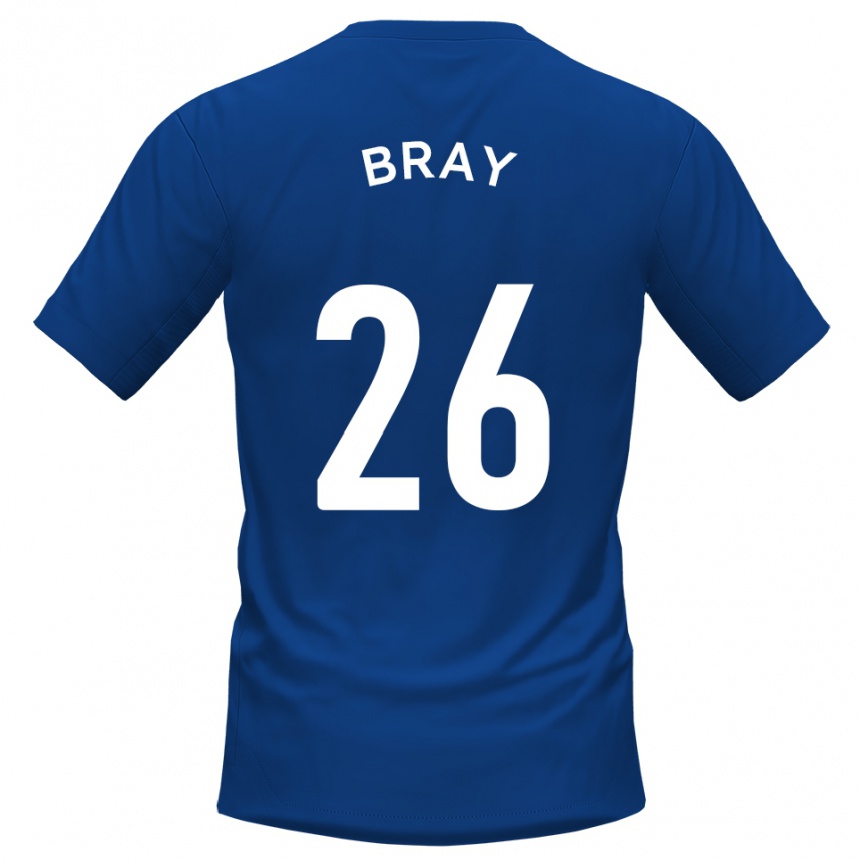 ילדים כדורגל אוון בריי #26 כחול לבן ג'רזי ביתית 2025/26