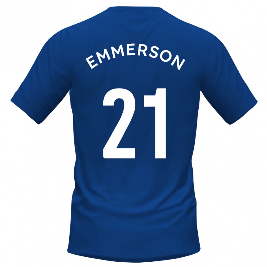 ילדים כדורגל זאק אמרסון #21 כחול לבן ג'רזי ביתית 2025/26