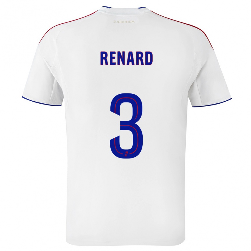 ילדים כדורגל וונדי רנארד #3 לבן אדום ג'רזי ביתית 2025/26