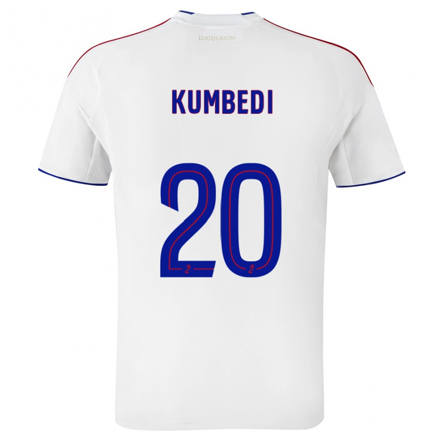 ילדים כדורגל סאאל קומדי #20 לבן אדום ג'רזי ביתית 2025/26