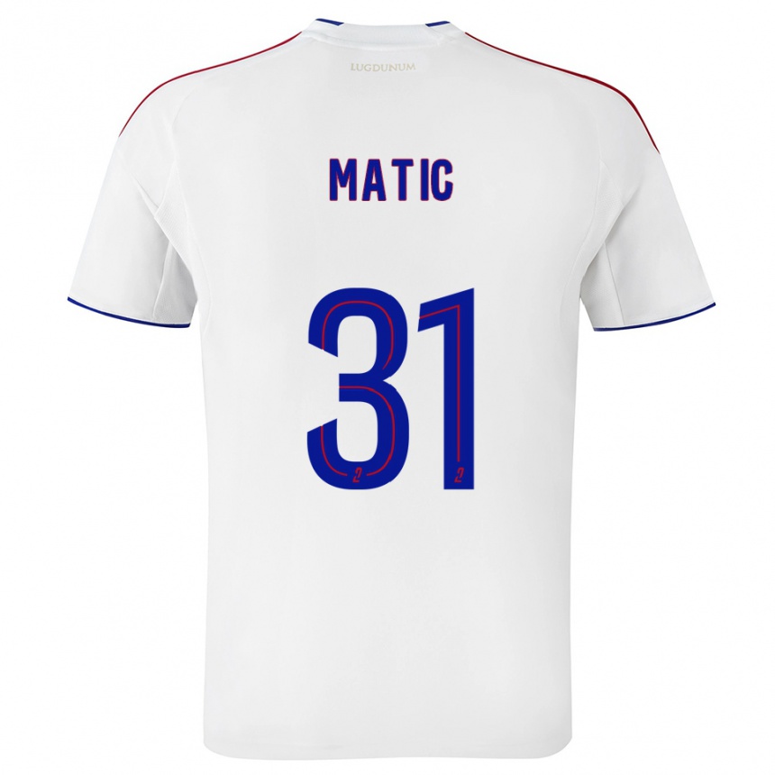 ילדים כדורגל נמניה מאטיץ' #31 לבן אדום ג'רזי ביתית 2025/26