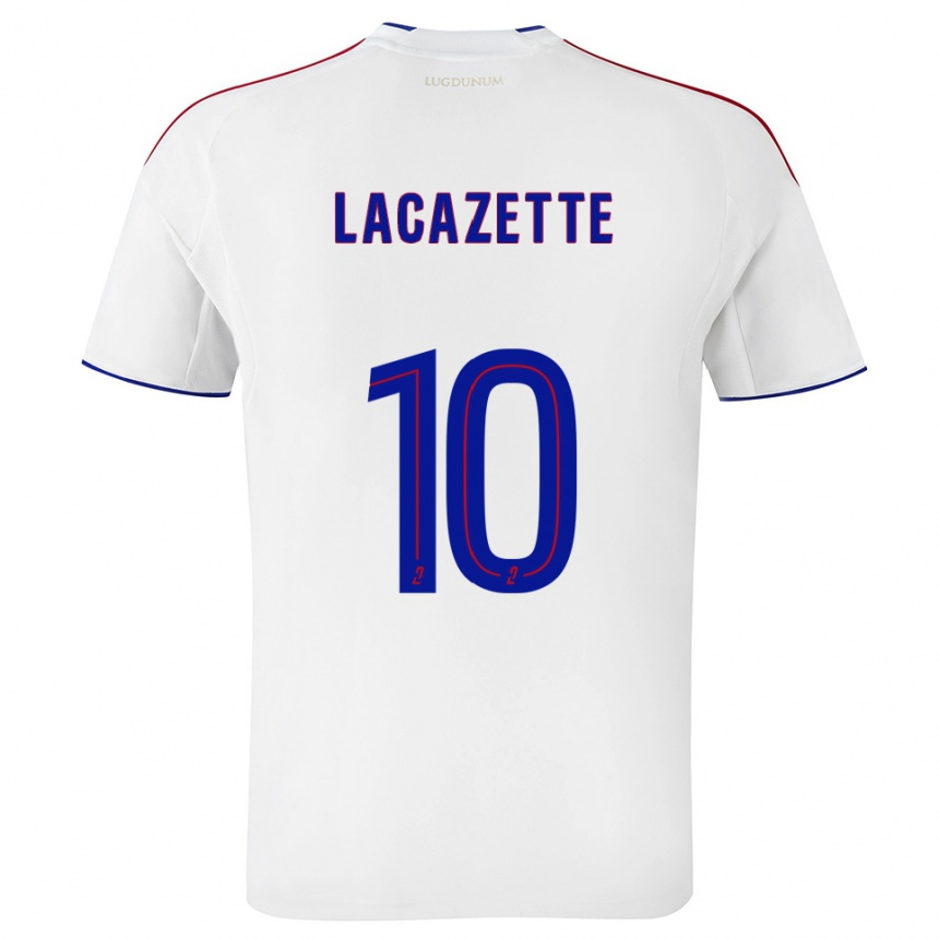 ילדים כדורגל אלכסנדר לקאזט #10 לבן אדום ג'רזי ביתית 2025/26