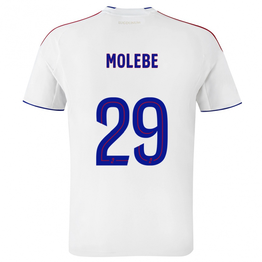 ילדים כדורגל אנצו מולבה #29 לבן אדום ג'רזי ביתית 2025/26