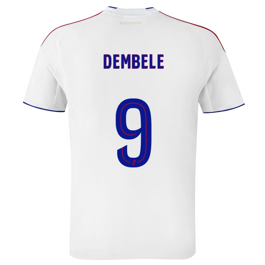 ילדים כדורגל מוסא דמבלה #9 לבן אדום ג'רזי ביתית 2025/26