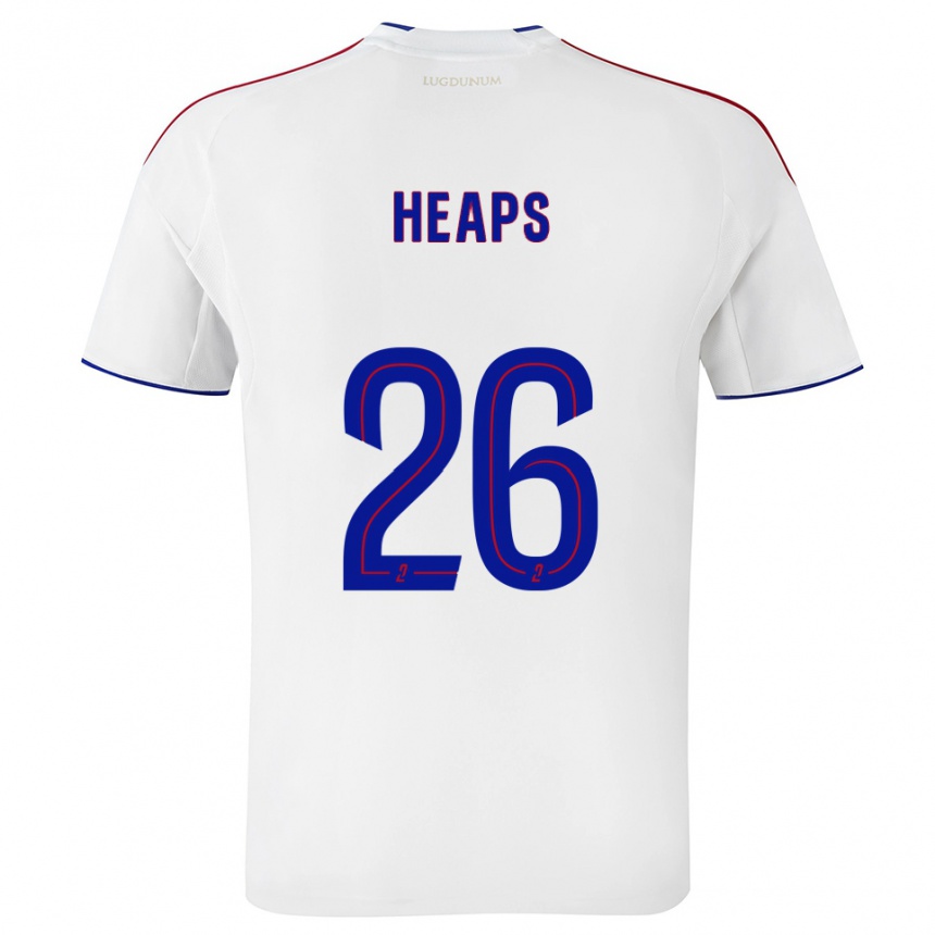 ילדים כדורגל Lindsey Heaps #26 לבן אדום ג'רזי ביתית 2025/26