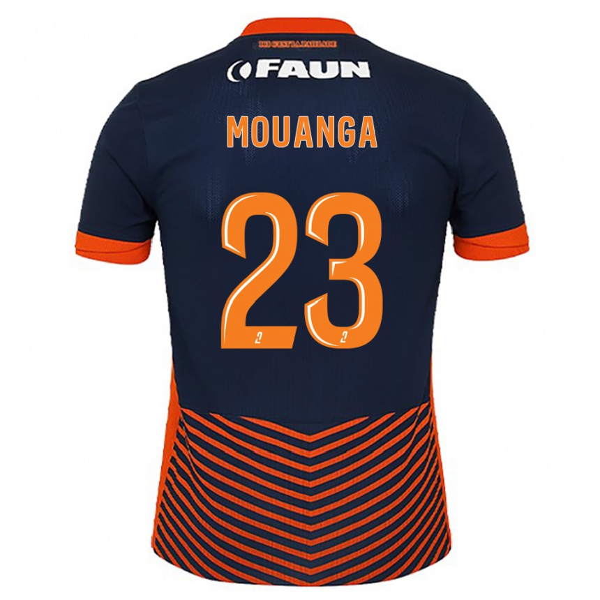 ילדים כדורגל יעל מואנגה #23 כחול חצות כתום ג'רזי ביתית 2025/26