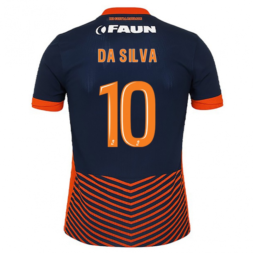 ילדים כדורגל לוקאס סילבה #10 כחול חצות כתום ג'רזי ביתית 2025/26