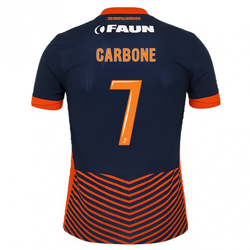 ילדים כדורגל Giani Carbone #7 כחול חצות כתום ג'רזי ביתית 2025/26