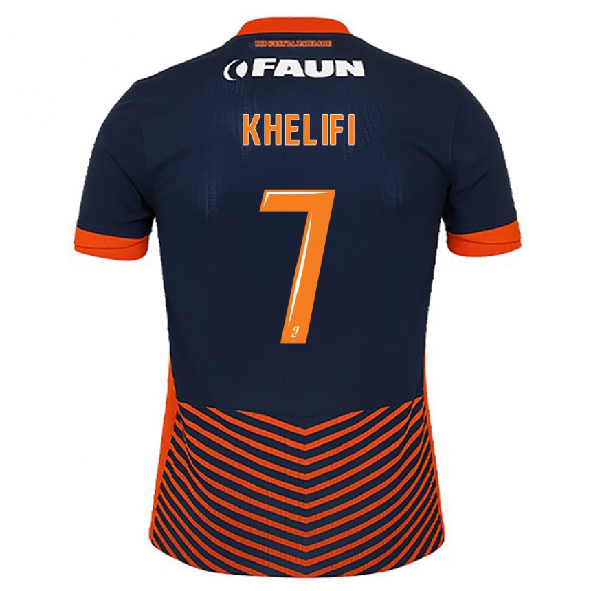 ילדים כדורגל לאה קהליפי #7 כחול חצות כתום ג'רזי ביתית 2025/26