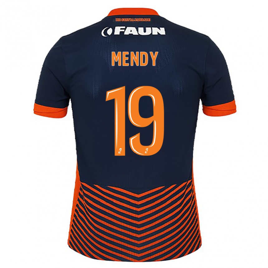 ילדים כדורגל אלכסנדרה מנדי #19 כחול חצות כתום ג'רזי ביתית 2025/26