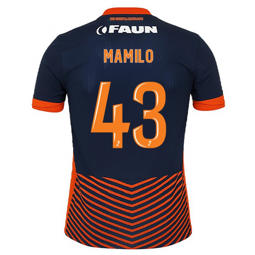 ילדים כדורגל Craig Mamilo #43 כחול חצות כתום ג'רזי ביתית 2025/26