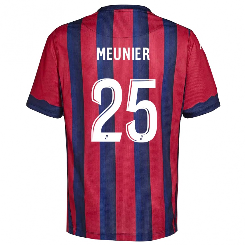 ילדים כדורגל אמה מונייר #25 בורדו כחול נייבי ג'רזי ביתית 2025/26