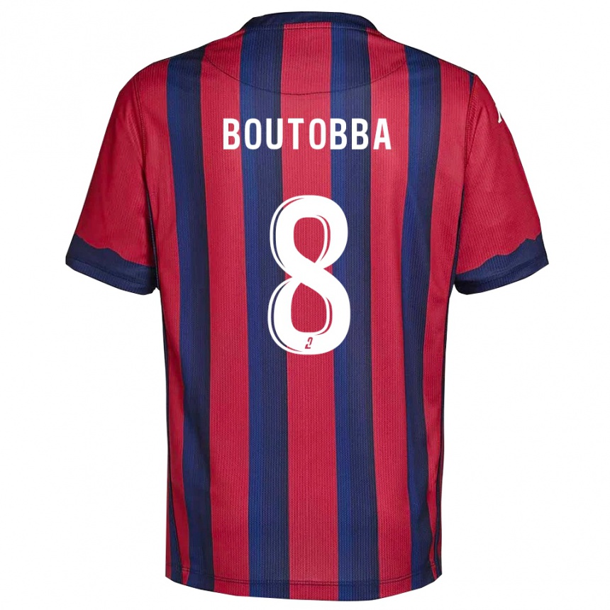 ילדים כדורגל בילאל בוטובה #8 בורדו כחול נייבי ג'רזי ביתית 2025/26