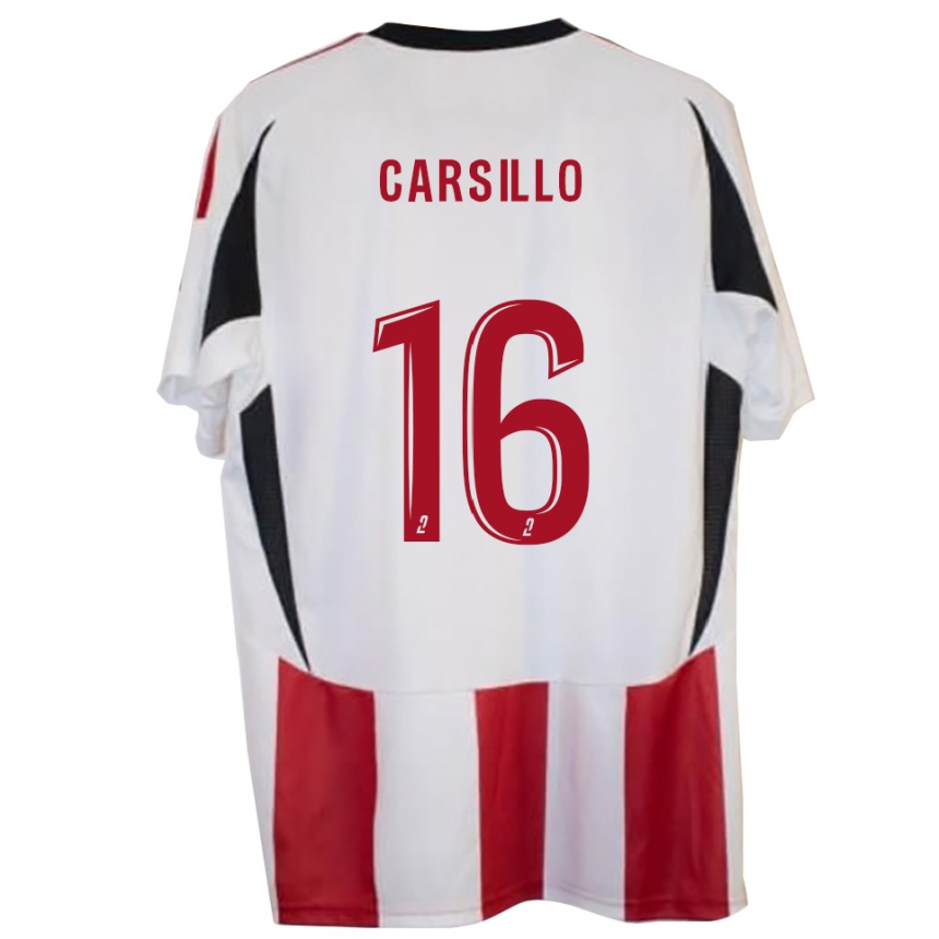 ילדים כדורגל Pierre-François Carsillo #16 אדום כחול ג'רזי ביתית 2025/26