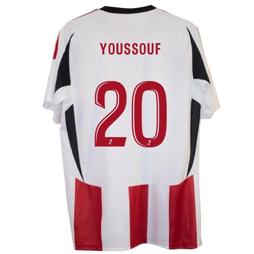 ילדים כדורגל מוחמד יוסוף #20 אדום כחול ג'רזי ביתית 2025/26