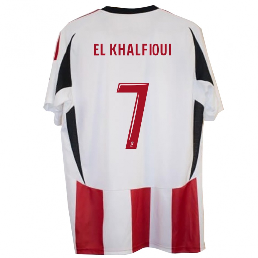 ילדים כדורגל Zakari El Khalfioui #7 אדום כחול ג'רזי ביתית 2025/26