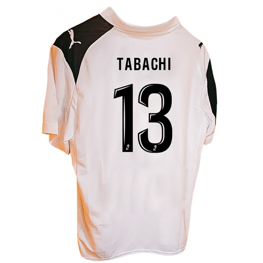 ילדים כדורגל Yacine Tabachi #13 שחור לבן ג'רזי ביתית 2025/26