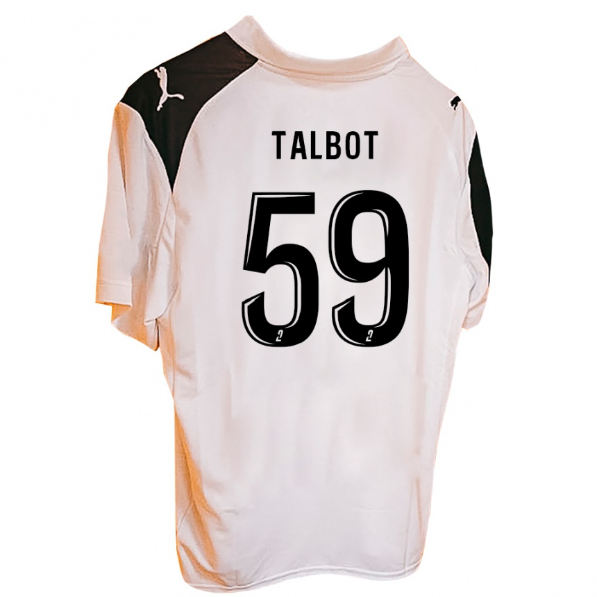 ילדים כדורגל Nathan Talbot #59 שחור לבן ג'רזי ביתית 2025/26