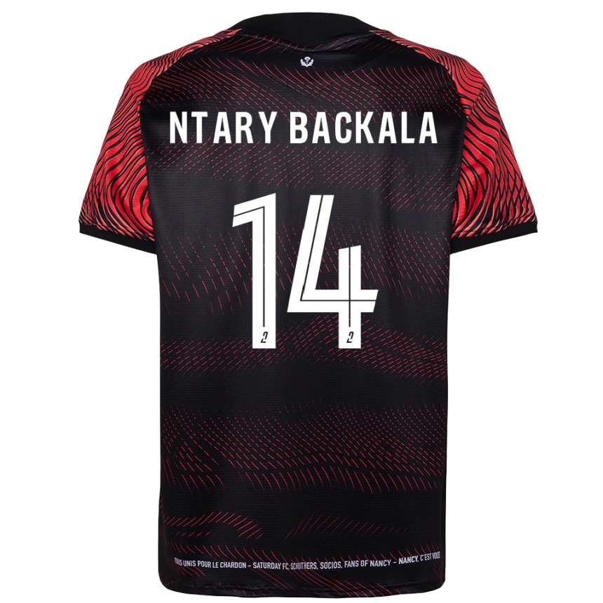 ילדים כדורגל Jordy Ntary Backala #14 לבן אדום ג'רזי ביתית 2025/26