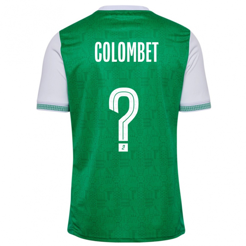 ילדים כדורגל Alexis Colombet #0 ירוק לבן ג'רזי ביתית 2025/26