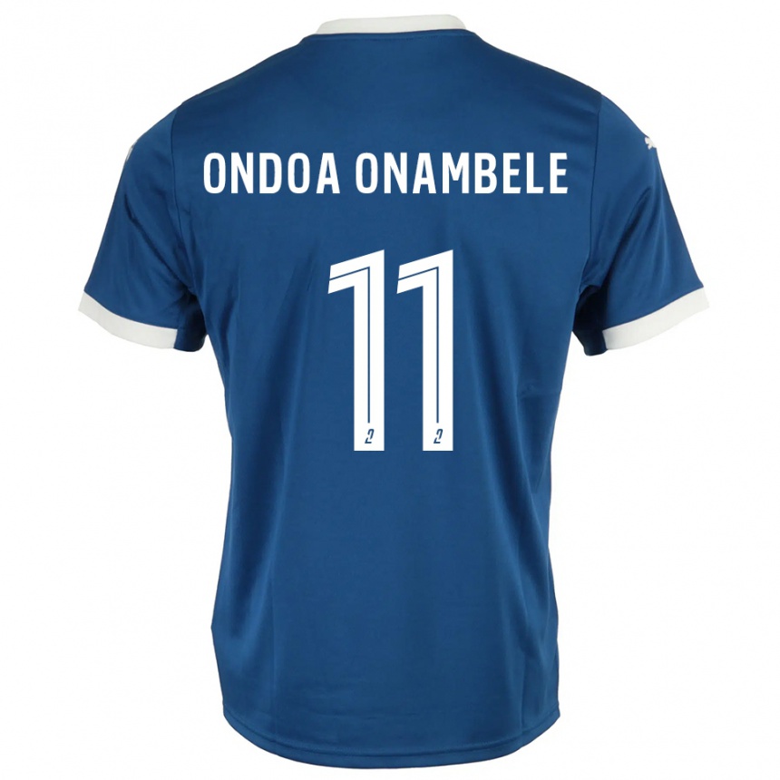 ילדים כדורגל פרד אונדואה אונמבלה #11 כחול לבן ג'רזי ביתית 2025/26