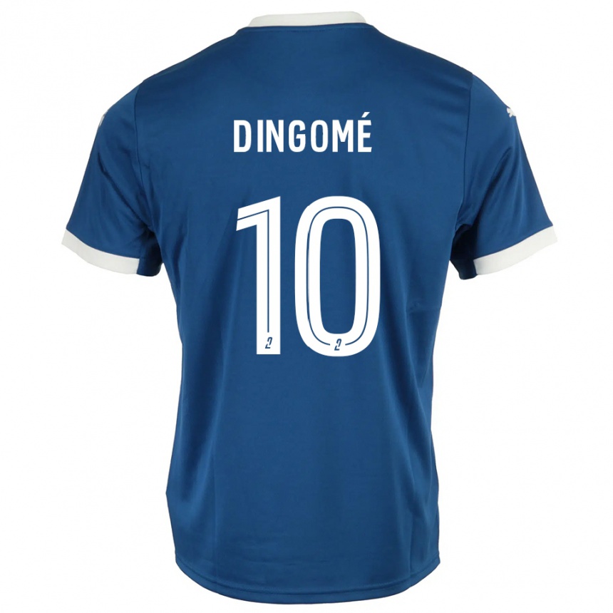 ילדים כדורגל Tristan Dingomé #10 כחול לבן ג'רזי ביתית 2025/26