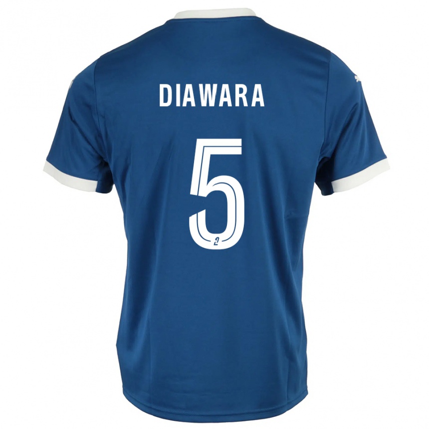 ילדים כדורגל Sankhoun Diawara #5 כחול לבן ג'רזי ביתית 2025/26