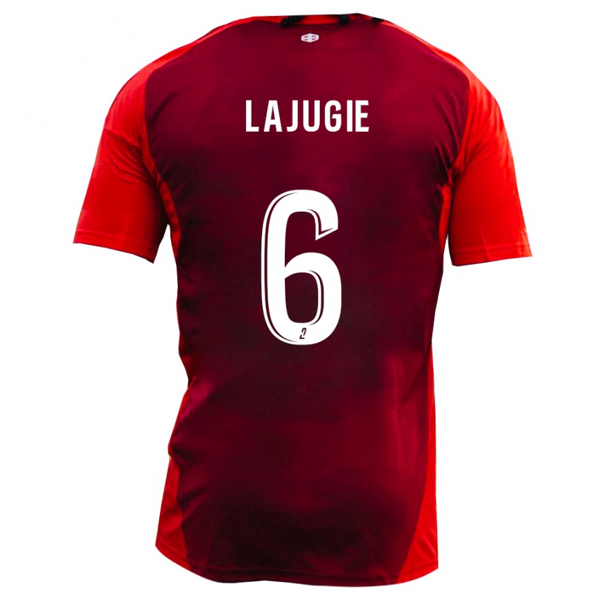 ילדים כדורגל פרנסואה לאג'וז'י #6 אדום בורגונדי ג'רזי ביתית 2025/26