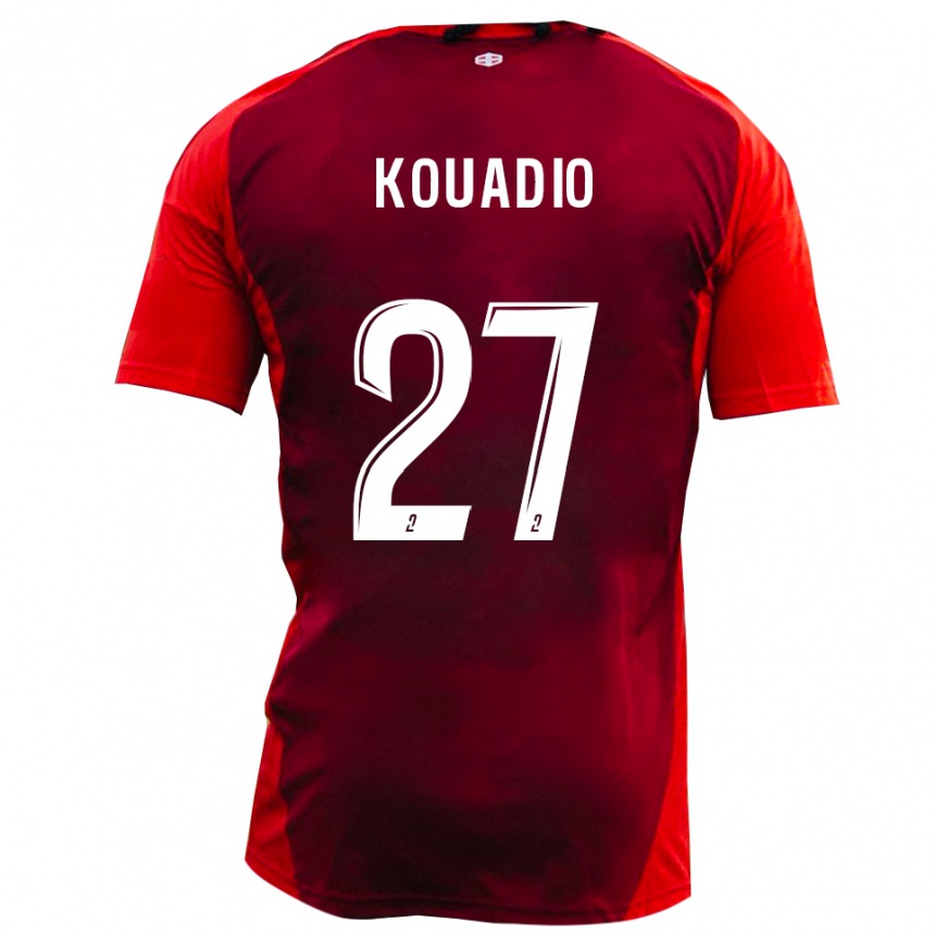 ילדים כדורגל ג׳וליאן קואדיו #27 אדום בורגונדי ג'רזי ביתית 2025/26