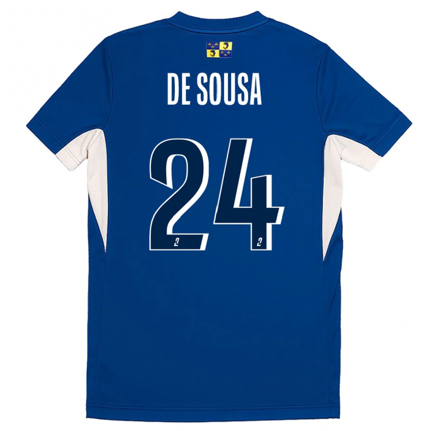 ילדים כדורגל טיפאני די סוזה #24 כחול נייבי כחול ג'רזי ביתית 2025/26