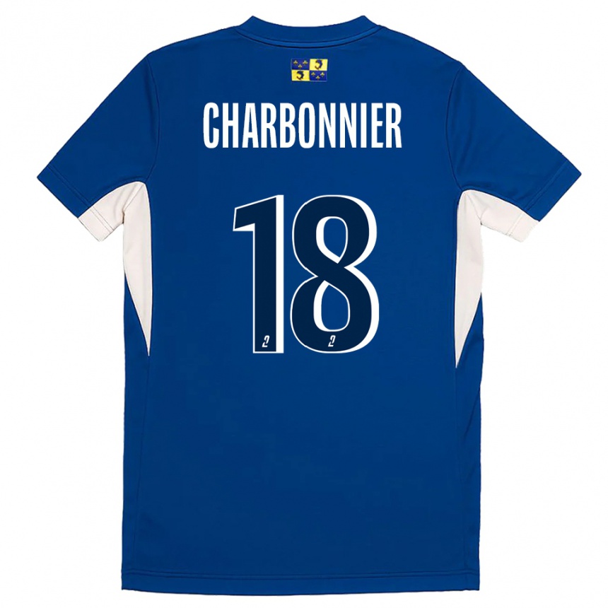 ילדים כדורגל קנדיס שרבונייה #18 כחול נייבי כחול ג'רזי ביתית 2025/26