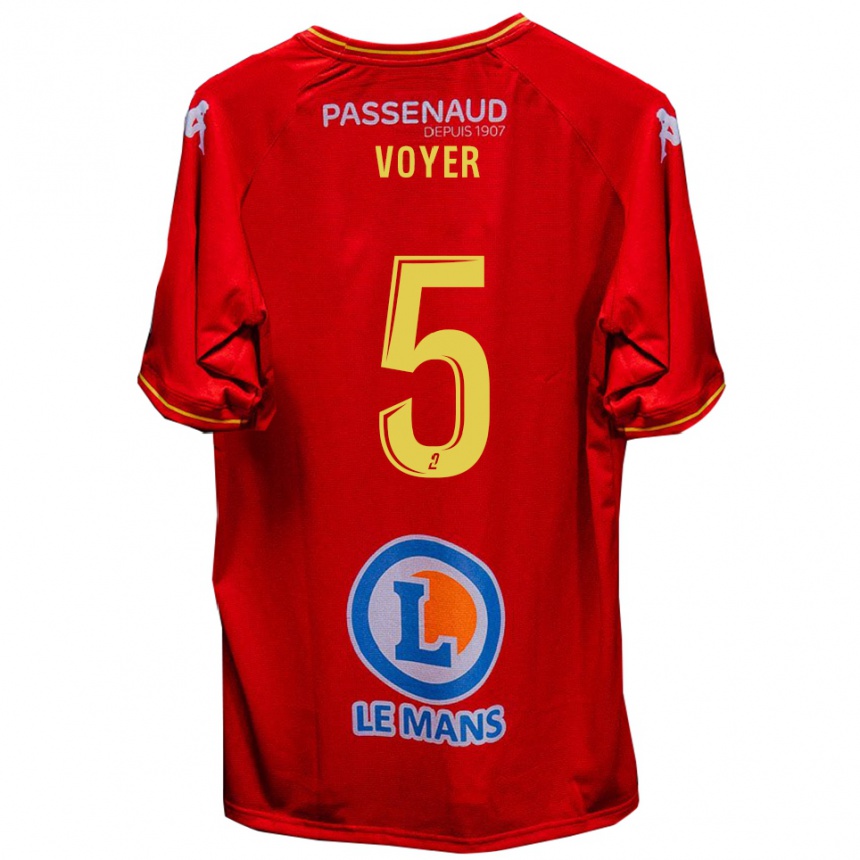 ילדים כדורגל הרולד וויר #5 אדום צהוב ג'רזי ביתית 2025/26