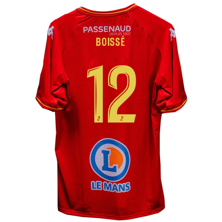 ילדים כדורגל נועה בואיסה #12 אדום צהוב ג'רזי ביתית 2025/26