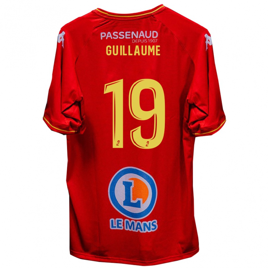 ילדים כדורגל באטיס גווילאומה #19 אדום צהוב ג'רזי ביתית 2025/26