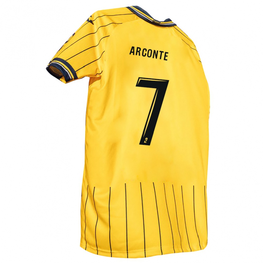 ילדים כדורגל טייריק ארקונטה #7 צהוב כחול נייבי ג'רזי ביתית 2025/26