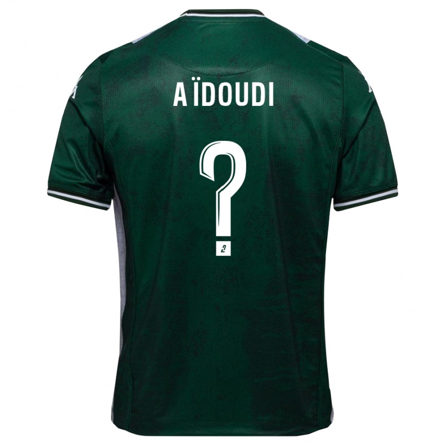 ילדים כדורגל Karim Aïdoudi #0 ירוק לבן ג'רזי ביתית 2025/26