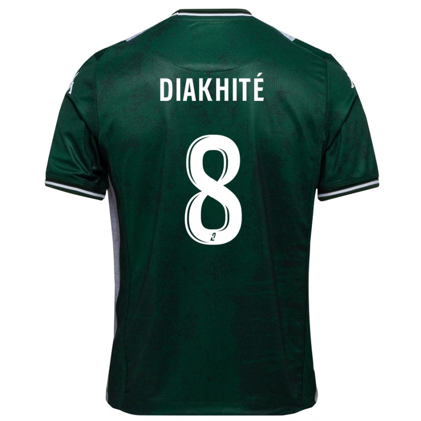 ילדים כדורגל Abdourahmane Diakhité #8 ירוק לבן ג'רזי ביתית 2025/26