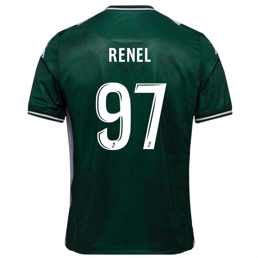 ילדים כדורגל סמואל רנל #97 ירוק לבן ג'רזי ביתית 2025/26