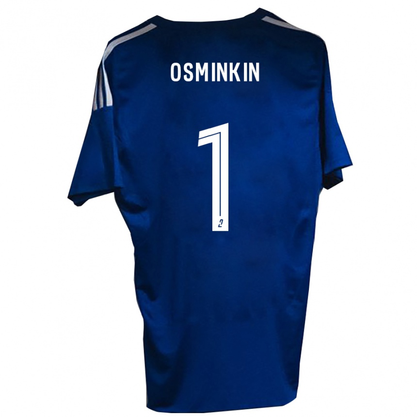 ילדים כדורגל Vitaliy Osminkin #1 כחול לבן ג'רזי ביתית 2025/26