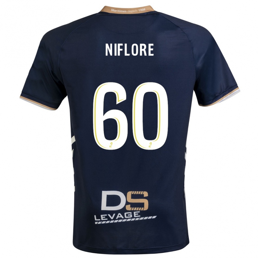 ילדים כדורגל מתייס ניפלור #60 כחול נייבי זהב ג'רזי ביתית 2025/26
