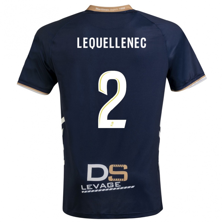 ילדים כדורגל Yanis Lequellenec #2 כחול נייבי זהב ג'רזי ביתית 2025/26