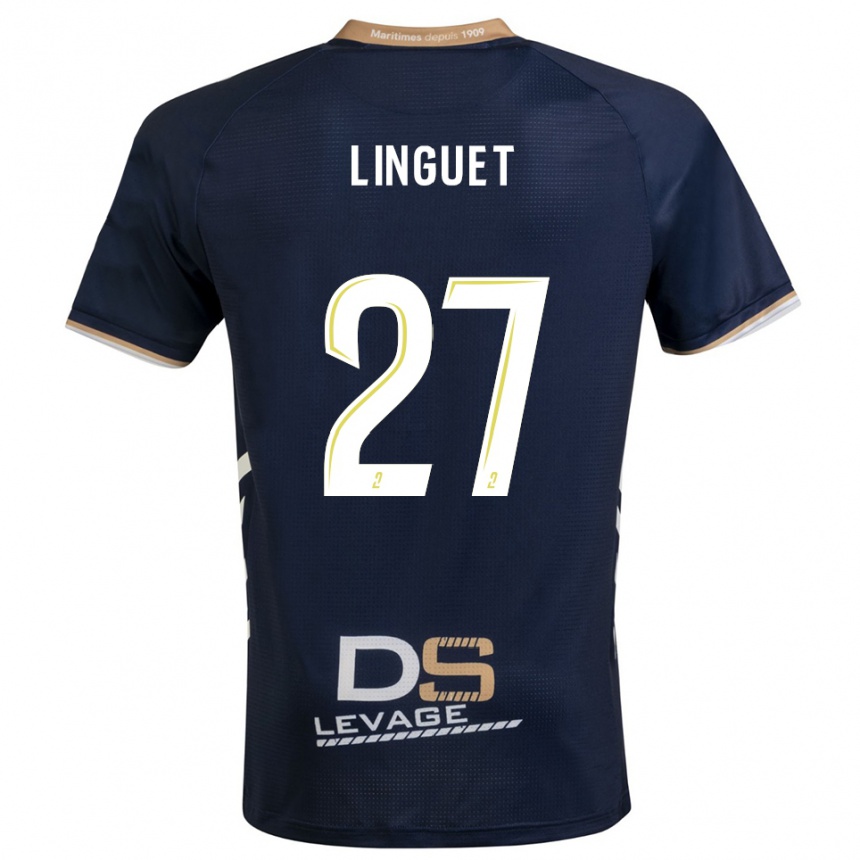 ילדים כדורגל אלאן לינגה #27 כחול נייבי זהב ג'רזי ביתית 2025/26