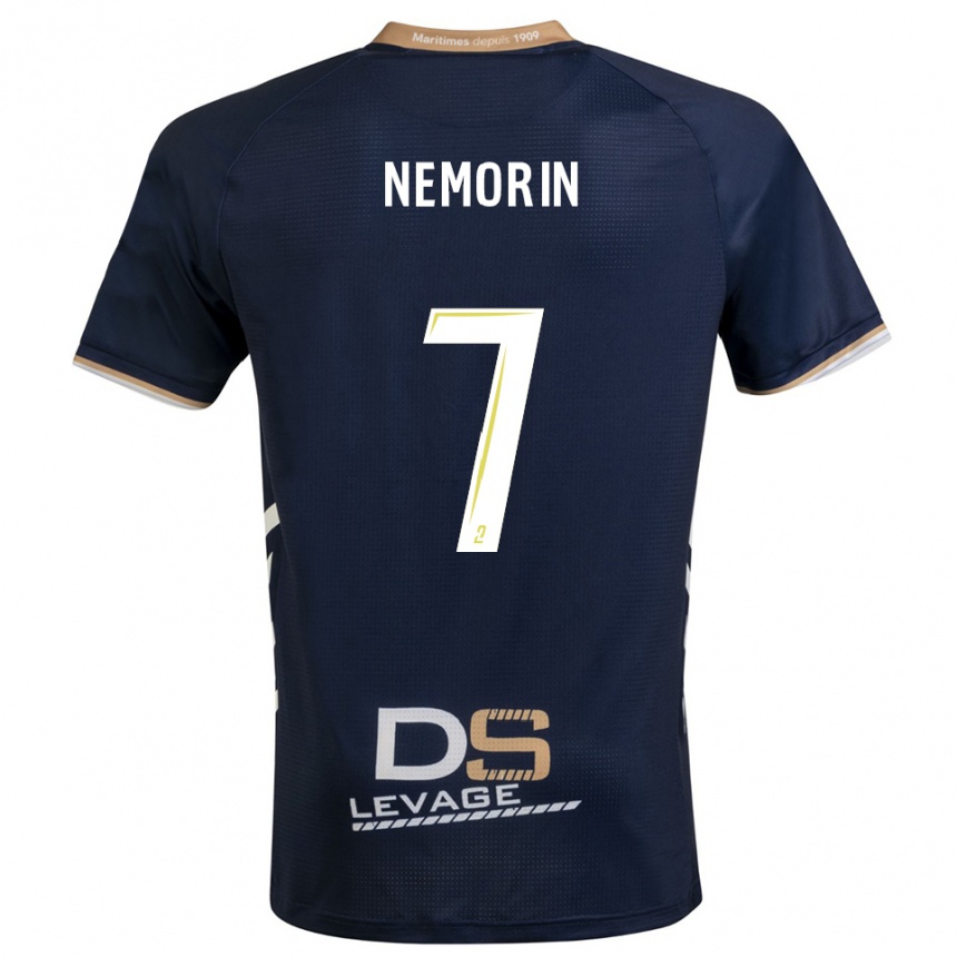 ילדים כדורגל Noah Nemorin #7 כחול נייבי זהב ג'רזי ביתית 2025/26