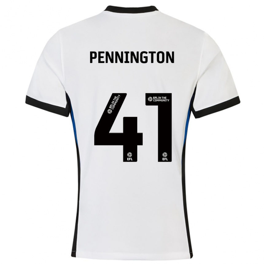 ילדים כדורגל קודי פנינגטון #41 לבן כחול הרחק ג'רזי 2025/26