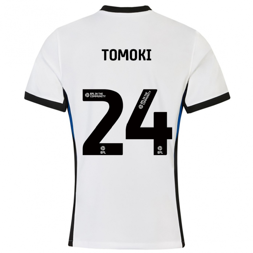 ילדים כדורגל טומוקי איוואטה #24 לבן כחול הרחק ג'רזי 2025/26