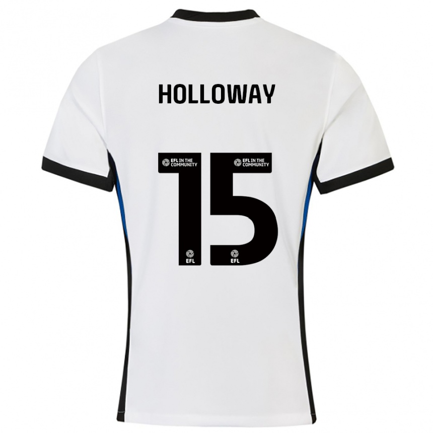 ילדים כדורגל רבקה הולוויי #15 לבן כחול הרחק ג'רזי 2025/26