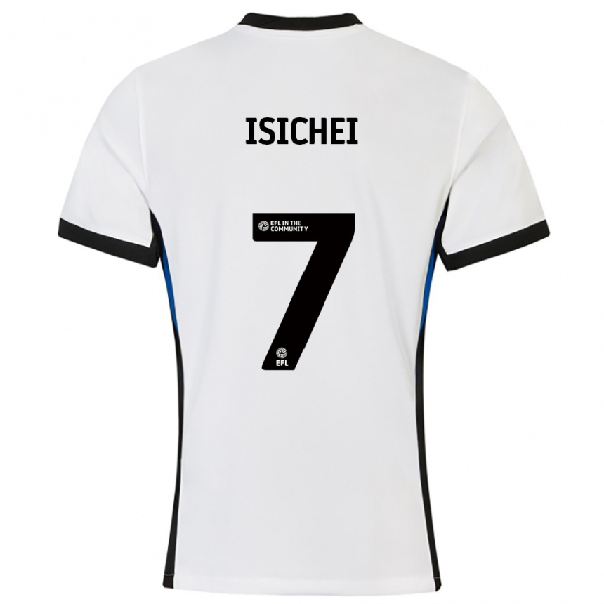 ילדים כדורגל דניאל איסיחי #7 לבן כחול הרחק ג'רזי 2025/26