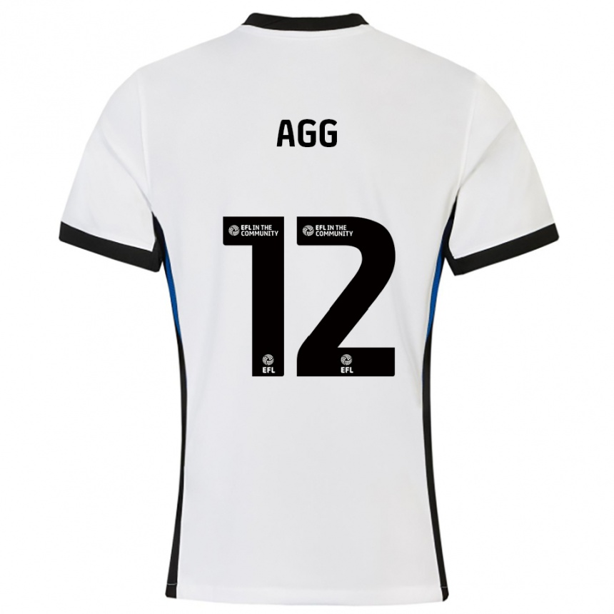 ילדים כדורגל לילי אג #12 לבן כחול הרחק ג'רזי 2025/26