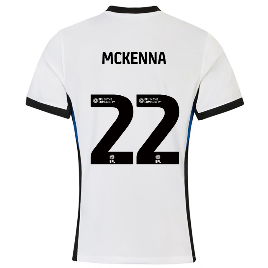 ילדים כדורגל רבקה מקקנה #22 לבן כחול הרחק ג'רזי 2025/26