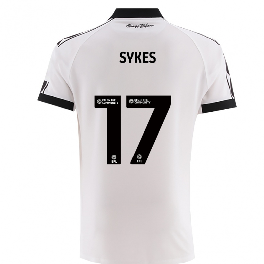 ילדים כדורגל מארק סייקס #17 לבן שחור הרחק ג'רזי 2025/26 ילדים כדורגל מארק סייקס #17 לבן שחור הרחק ג'רזי 2025/26